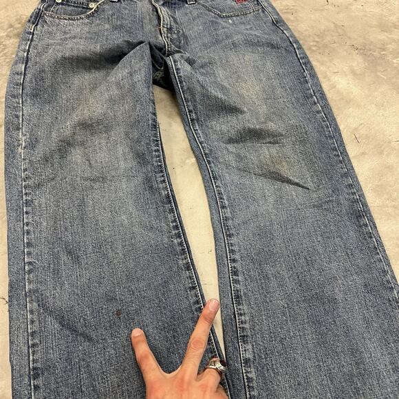 Vintage Shady LTD Eminem Baggy Jeans Size 36x32 Y2K HAS NO CLOSURE BUTTON - Picture 9 of 12